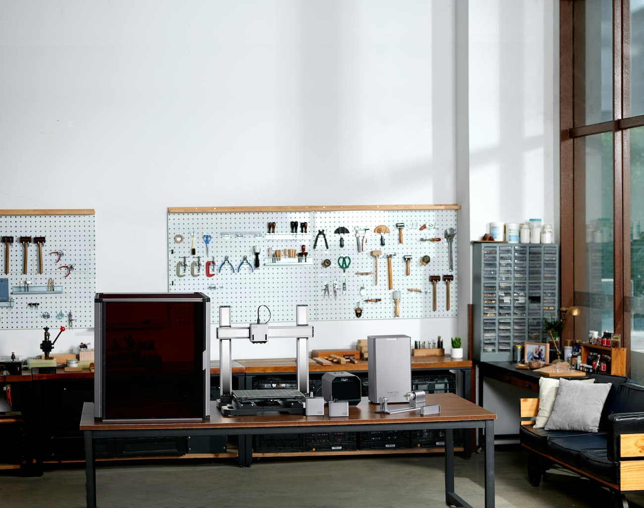 Room adhesive hooks setup